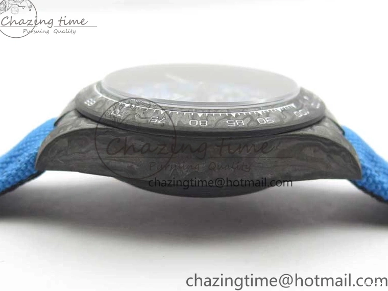 Edition Dial Daytona DIW Strap Blue Carbon A4130 Light Blue OMF Best Light Nylon on 1123